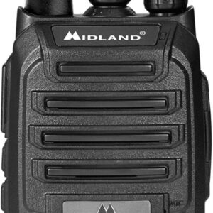 Midland BR200 Two-Way Business Band Radio Bundle – Black (Pack of 12)