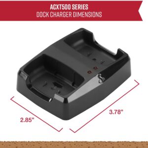 Cobra ACXT 500 Dock Charging Station for 2 Walkie Talkies with UBS Charging Cable – Dual Desktop Portable Charger, Compatible with ACXT545 Model