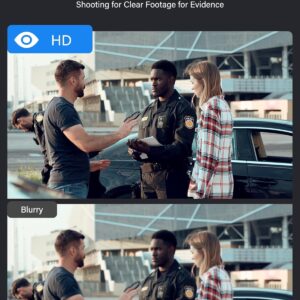 BOBLOV KJ25 128GB Body Camera, 3000mAh with 10-13Hrs Recording, Affordable Body Cam with Night Vision,External TF Card with Exchange for Hiking, Delivery, Law Enforcement(128GB)