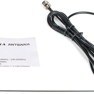 Authentic Genuine Nagoya UT-72 Super Loading Coil 20-Inch Magnetic Mount (Heavy Duty) VHF/UHF (144/430Mhz) Antenna PL-259, includes additional SMA Adaptor for BTECH and BaoFeng Handheld Radios