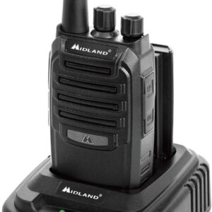 Midland BR200 Two-Way Business Band Radio Bundle – Black (Pack of 8)