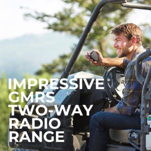 Midland – MXT115AGVP3 – 15 Watt GMRS MicroMobile Two Way Radio – Off Roading Outdoor Farm Radio – Extended Range 3dB gain Ghost Antenna, Antenna Cable, Mounting Bracket – Farm Tractor Bundle