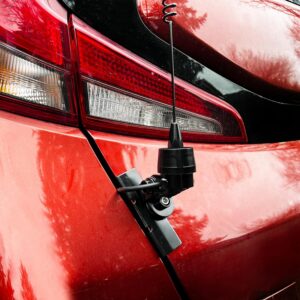 Nagoya RB-700N Premium NMO Lip Mount for Antennas – Multi-Axis Adjustable, No-Drill Installation for Trucks, SUVs, Cars – includes 20′ RG-58A/U Cable & PL-259 Connector, with Protective Rain Cap