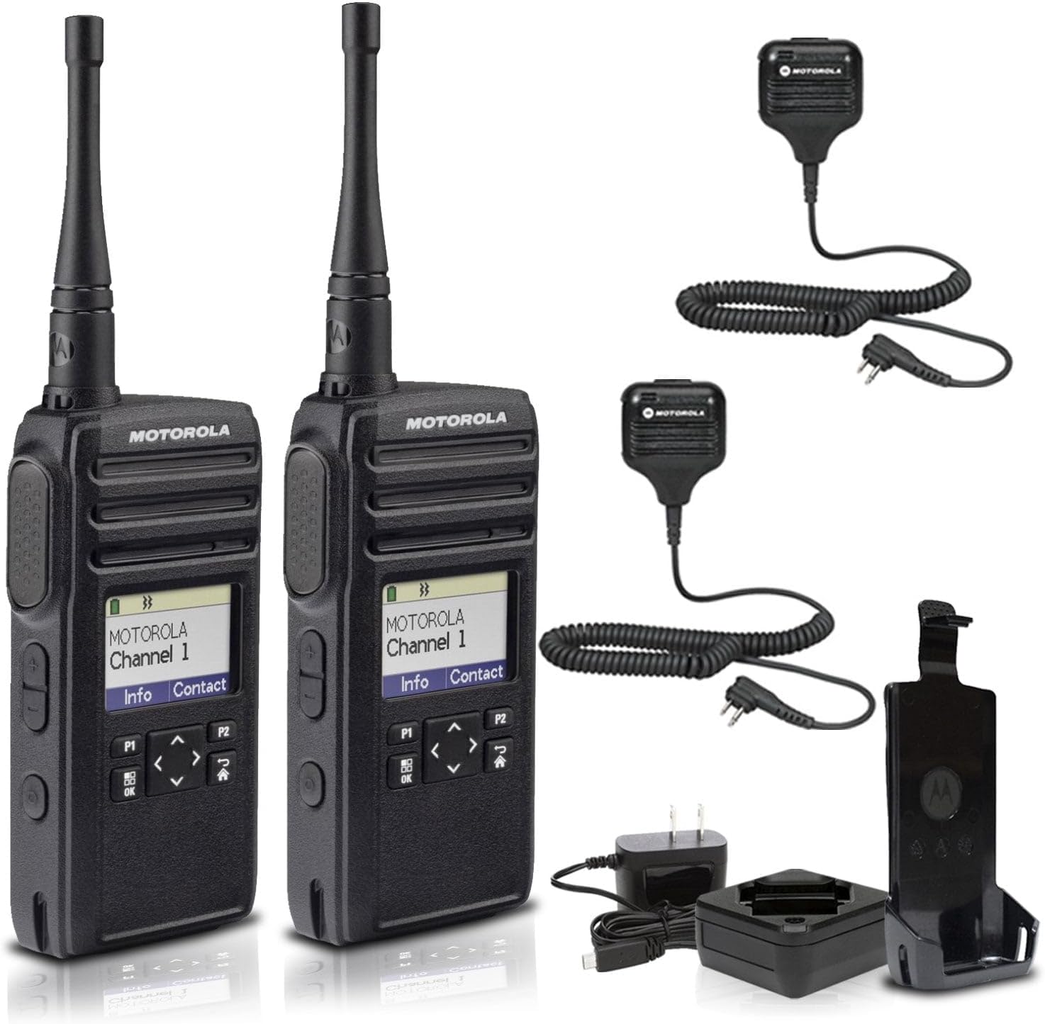 Motorola DTR700 Digital 2-Way Radio (50 Channels) (DTR700) + 2 x HKLN4606 Remote Speaker Mic (2-Pack) 5 Motorola DTR700 Digital 2-Way Radio (50 Channels) (DTR700) + 2 x HKLN4606 Remote Speaker Mic (2-Pack) - Image 5