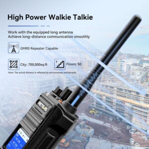 Retevis NR30S Walkie Talkies Long Range, 2 Way Radio Long Range, IP67 Waterproof Two Way Radio, 2800mAh Battery, Rechargeable Business Radio, Group Call, Noise Canceling, for Construction(6 Pack)